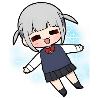 🥰 emoji Вежливая-тян @nyasticks Telegram sticker 2 of 41