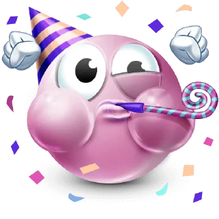 🥳 emoji життєві пікчі (pink edition) Telegram sticker 13 of 111