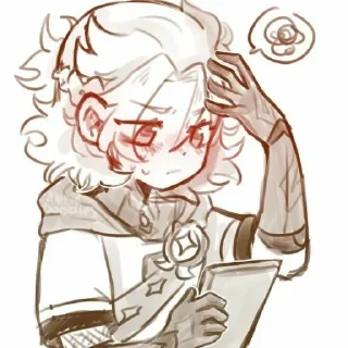 🥴 emoji Albedo @envoyart Telegram sticker 24 of 111