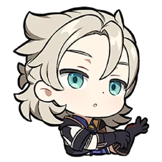 ⭐ emoji Albedo ≈ @wujsed Telegram sticker 12 of 59