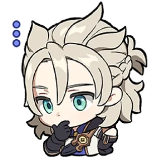 ⭐ emoji Albedo ≈ @wujsed Telegram sticker 11 of 59