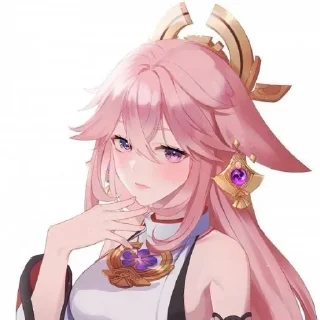 🍧 emoji ♡ Яэ Мико ♡ Telegram sticker 6 of 18