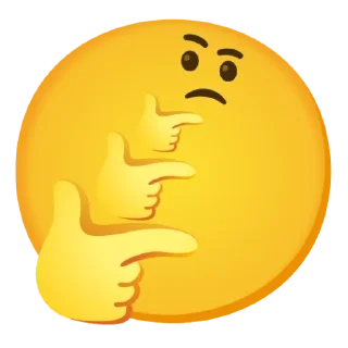 🤔 emoji emojis by @hamby619 Telegram sticker 18 of 120