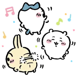 💃 emoji chiikawa ( ´∀`) pt2 Telegram sticker 22 of 120