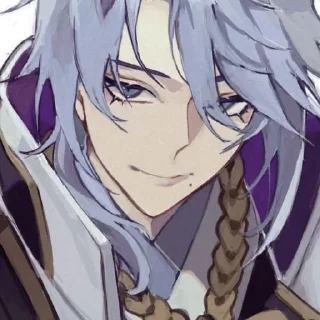 😏 emoji Аято Telegram sticker 14 of 28