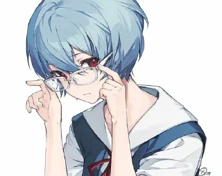 🤓 emoji аянами. Telegram sticker 15 of 27