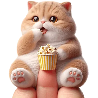 🍿 emoji Микро-котики @Nyasticks Telegram sticker 19 of 42