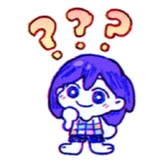 ❓ emoji omori! Telegram sticker 8 of 35