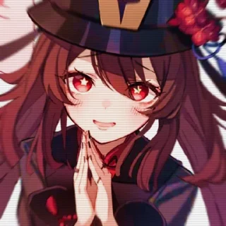 🎸 emoji ᠂ ⚘ ˚ ⚘ ᠂𝙷𝚞 𝚃𝚊𝚘 | @genshinbyevico Telegram sticker 20 of 31