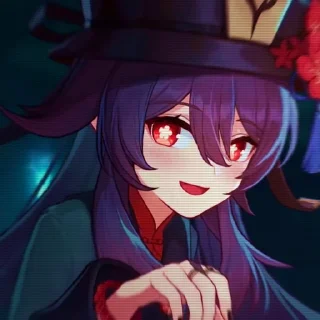 🎸 emoji ᠂ ⚘ ˚ ⚘ ᠂𝙷𝚞 𝚃𝚊𝚘 | @genshinbyevico Telegram sticker 17 of 31