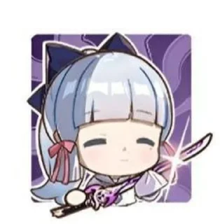 😈 emoji Kamisato Ayaka Telegram sticker 22 of 29