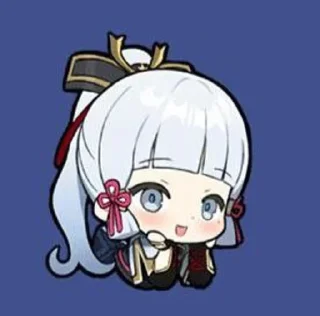 🤗 emoji Kamisato Ayaka Telegram sticker 21 of 29