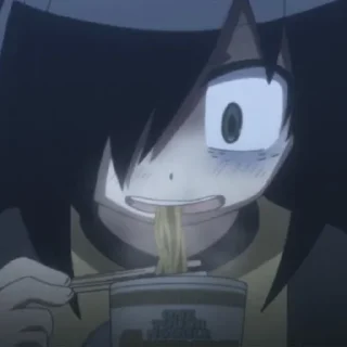 🍜 emoji 🚷Watamote 🎧 Telegram sticker 14 of 66