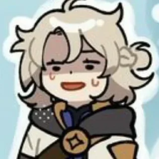 😅 emoji ♡ Альбедо ♡ Telegram sticker 8 of 43