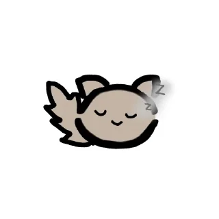 😴 emoji Котик 🐱 Telegram sticker 13 of 16