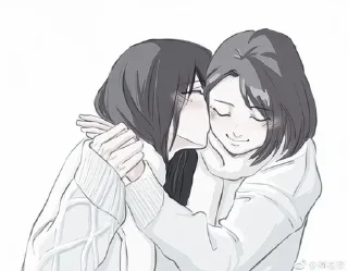 🫂 emoji lesbians'💌 Telegram sticker 12 of 47