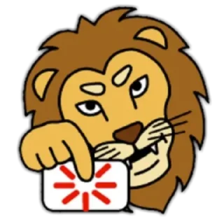 🦁 emoji Lion🦁 Telegram sticker 20 of 24