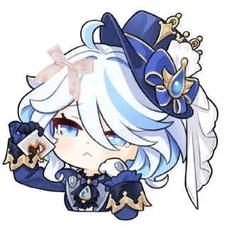 💧 emoji 🎀♪°•°.Furina With a Pink Bow.° Telegram sticker 15 of 26