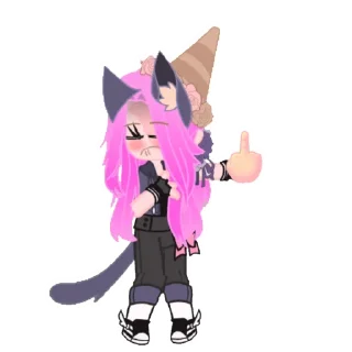 🖕 emoji Лана by @meowmeowax Telegram sticker 12 of 25