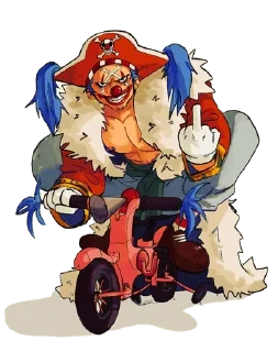 😁 emoji 🤡<>{•°•Багги•°•}<>🤡 @One_6Piece Telegram sticker 19 of 120