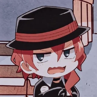 🧡 emoji Chuya Nakahara Telegram sticker 15 of 120