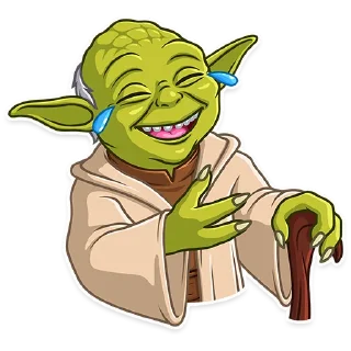 🤣 emoji Master Yoda Telegram sticker 1 of 25