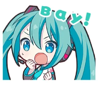 🍵 emoji Hatsune Miku @sekaij Telegram sticker 5 of 13