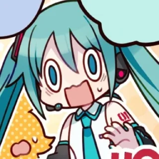 Sticker from 𓃠‌⋆‌ ࣪ ꒰ ´ з⊹🌊‌ | Miku Hatsune