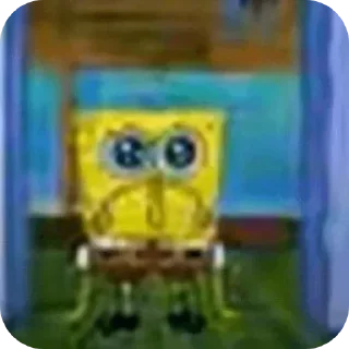 Sticker from spongebob | @kushinft
