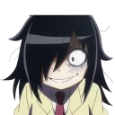 😁 emoji WataMote Telegram sticker 19 of 27