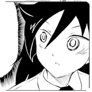 😨 emoji WataMote @Tomoko_Kuroki Telegram sticker 20 of 34