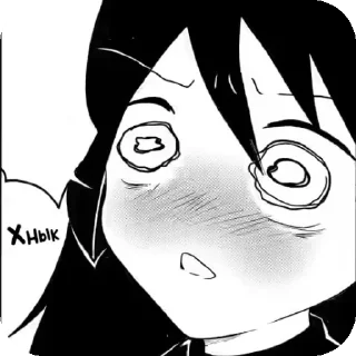 😢 emoji WataMote @Tomoko_Kuroki Telegram sticker 23 of 34