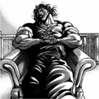 😌 emoji Yujiro_Hanma Telegram sticker 2 of 11