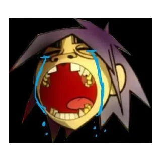 😭 emoji Gorillaz Telegram sticker 22 of 44