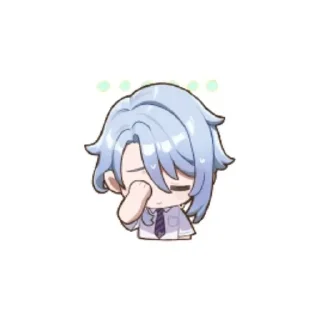 😓 emoji ✨чиби аято✨ Telegram sticker 9 of 13