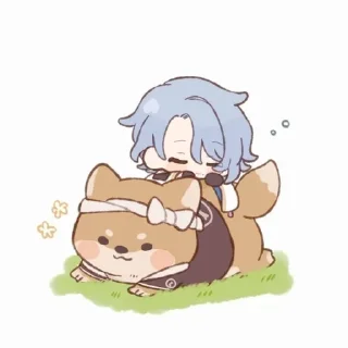 🥰 emoji ✨чиби аято✨ Telegram sticker 6 of 13