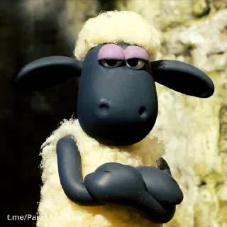 🐑 emoji Барашек Шон @freetopsticker Telegram sticker 5 of 45