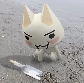 🍾 emoji Toro cat Telegram sticker 12 of 45
