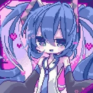🌟 emoji Miku 01 Telegram sticker 20 of 108