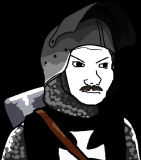 😠 emoji Military wojak Telegram sticker 19 of 41