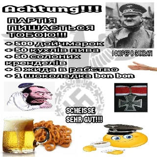😄 emoji Націонал-соціалістична партія Telegram sticker 2 of 19