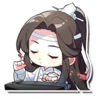 🌸 emoji wangxian 🤍 Telegram sticker 5 of 6