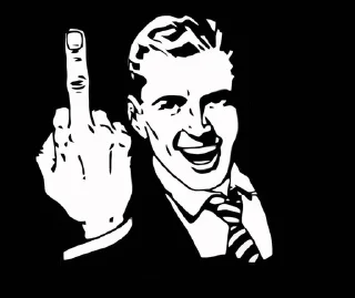 🖕 emoji Ну типа да Telegram sticker 9 of 116