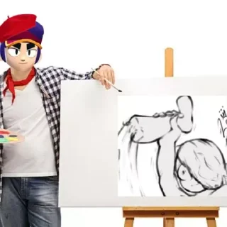 😡 emoji Фэнг художник Telegram sticker 6 of 14