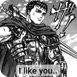 ❤ emoji Berserk Telegram sticker 9 of 14