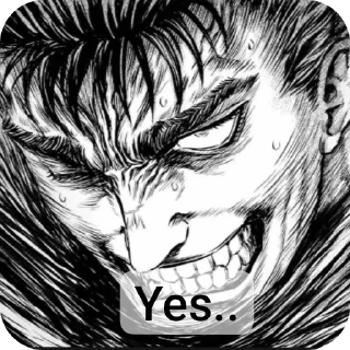 😁 emoji Berserk Telegram sticker 14 of 14