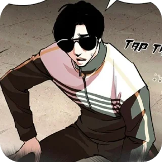 😰 emoji Пак Чже ву @Lookism_sticks Telegram sticker 20 of 100