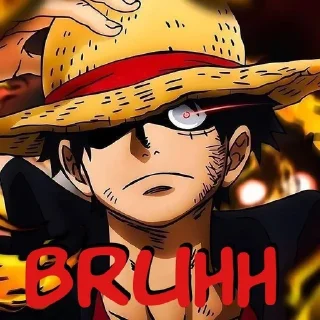 😐 emoji one piece is real Telegram sticker 7 of 24