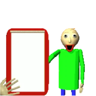 🪪 emoji Baldi my beloved Telegram sticker 12 of 23