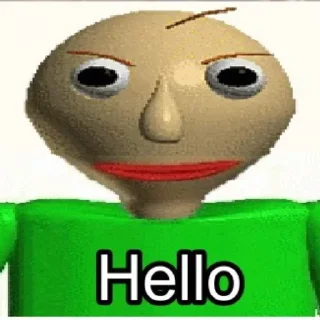 👋 emoji Baldi @X4DCC72 Telegram sticker 19 of 54